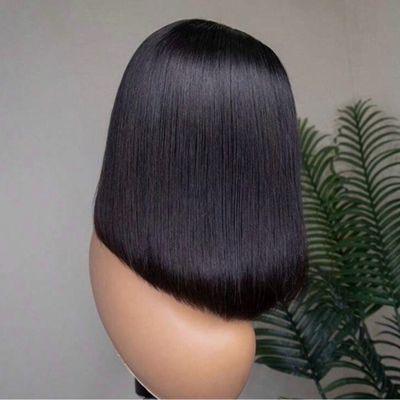 Sleek Black Human Hair Wig